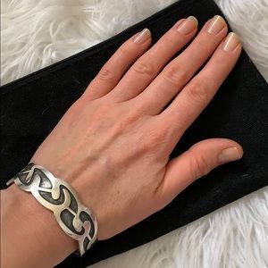 Thick silver 925 bracelet
